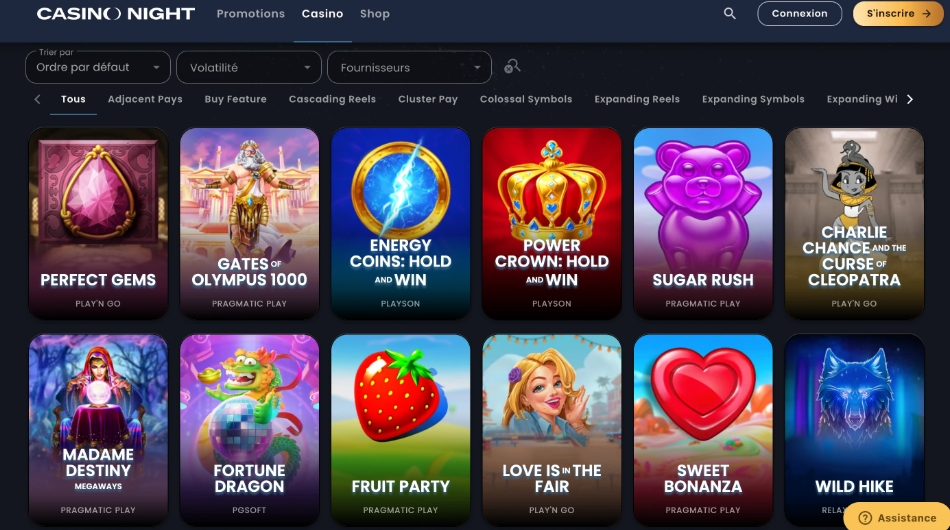 Casino en Ligne - CasinoNight CasinoNight