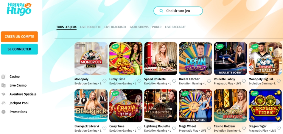 Casino en Ligne - Happy Hugo Happy Hugo Casino