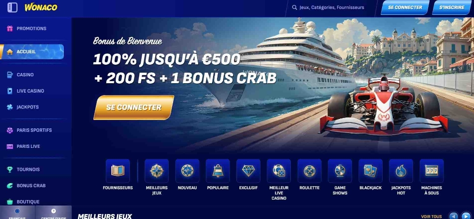 Casino en Ligne - Wonaco Wonaco Casino